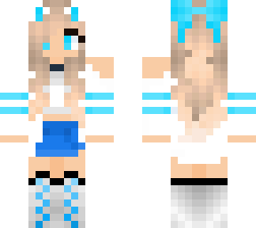 blue neko girl edit