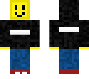 noob skin with black hoodie head phones and red shoes (for my friend only)
