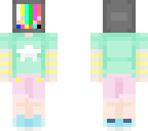 pastel tv head