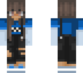 recing in blue