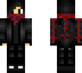dark boy with red scarf