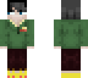 green jacket with slippers guy