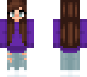 purpled girl skin