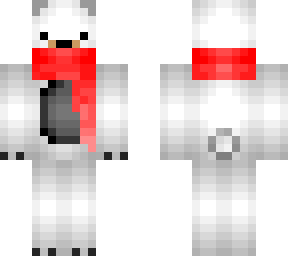 white bear with red scarf