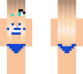 blue bathing suit