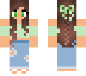 mint girl cute