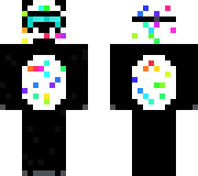 rainbow ski panda bear