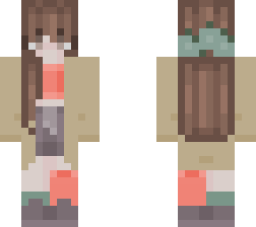 soft cardigan girl (long hair)