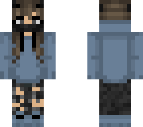 blue hoodie