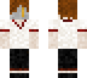 grey t-shirt boy with one eyed orange mask.