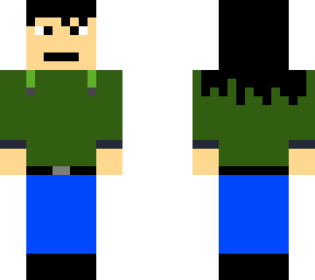 myself with green hoodie