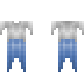 2 part dress - white top & blue skirt - dress base