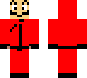 retrasado vestido de la casa de papel