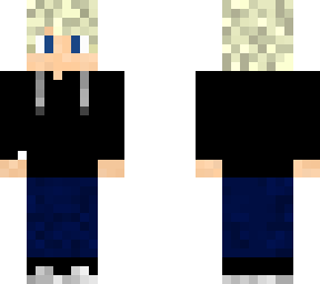 blond boy with illusion hoodie, open to see it