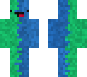 blue and green static