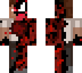 carnage symbiote minecraft character /w carnage face