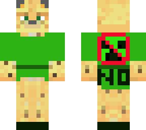 ocelot wearing a no creeper shirt and shoes