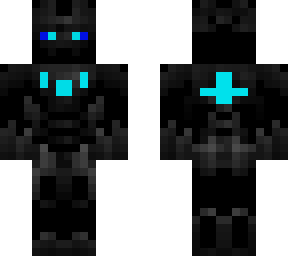 blue enderman with armer