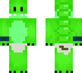 green monster with a diaper