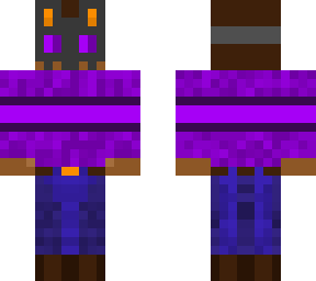 masked purple