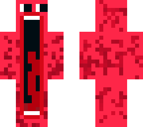 red screaming man