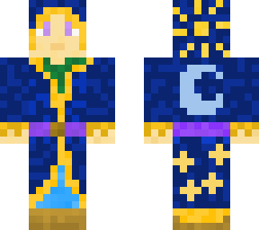 wizard in blue light robe