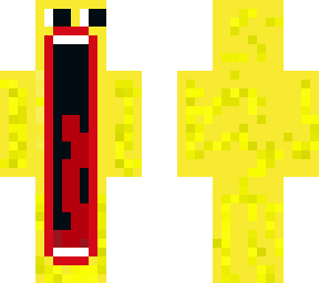 yellow screaming man