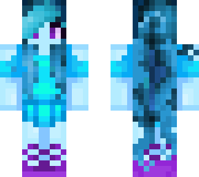 blue and purple alien