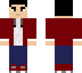 boy red jacket
