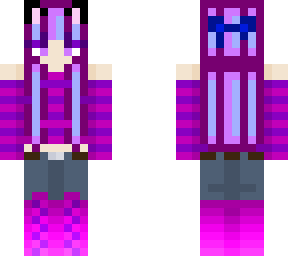 cute pink and purple girl