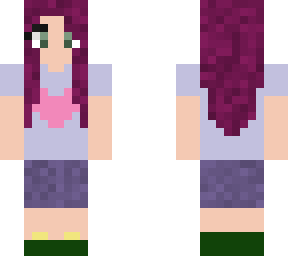 shy spring girl