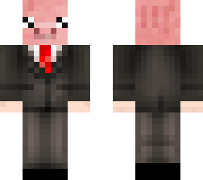 anime pig with suit