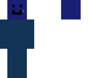 blue guy with smile