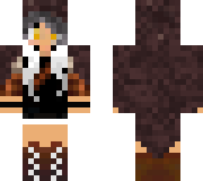 female with cloak