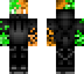 fire and ice gamer (green and orange)
