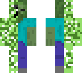 half creeper half zombie!!!