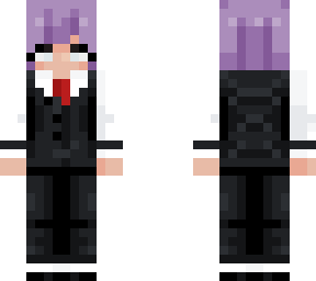 prom girl purple hair