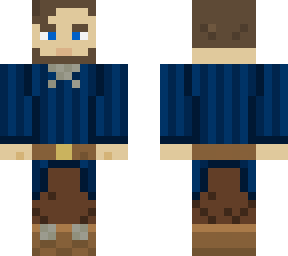 simple dark blue gambeson