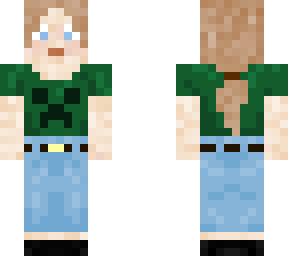 girl with creeper shirt