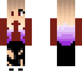 girl with purple hair