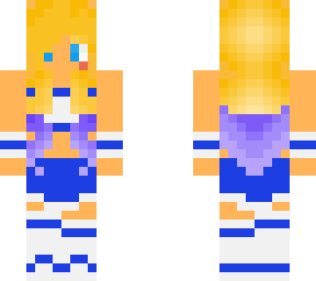 blue cheerleader