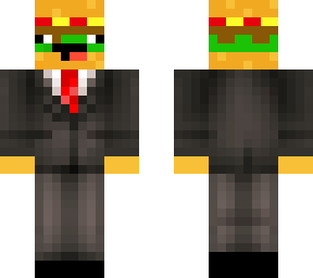 burger in suit