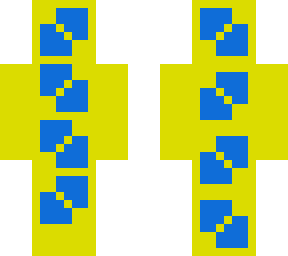 weird yellow and blue thingy mabobber person