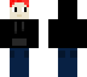 black hoodie boy red hair