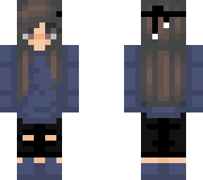 blue, normal girl