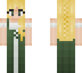 medieval green dress