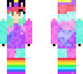 menina rosa e azul