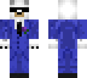 qwased blue suit