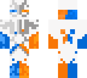 blue vs orange enderman