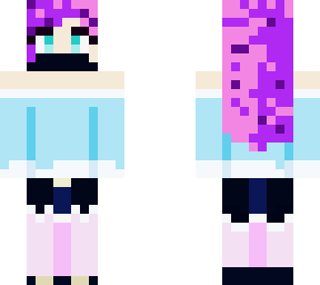 cute pastel shy girl